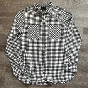 J Crew Women's Classic Fit Boy Shirt in Gingham Buffalo Check Flannel NEW Size 8